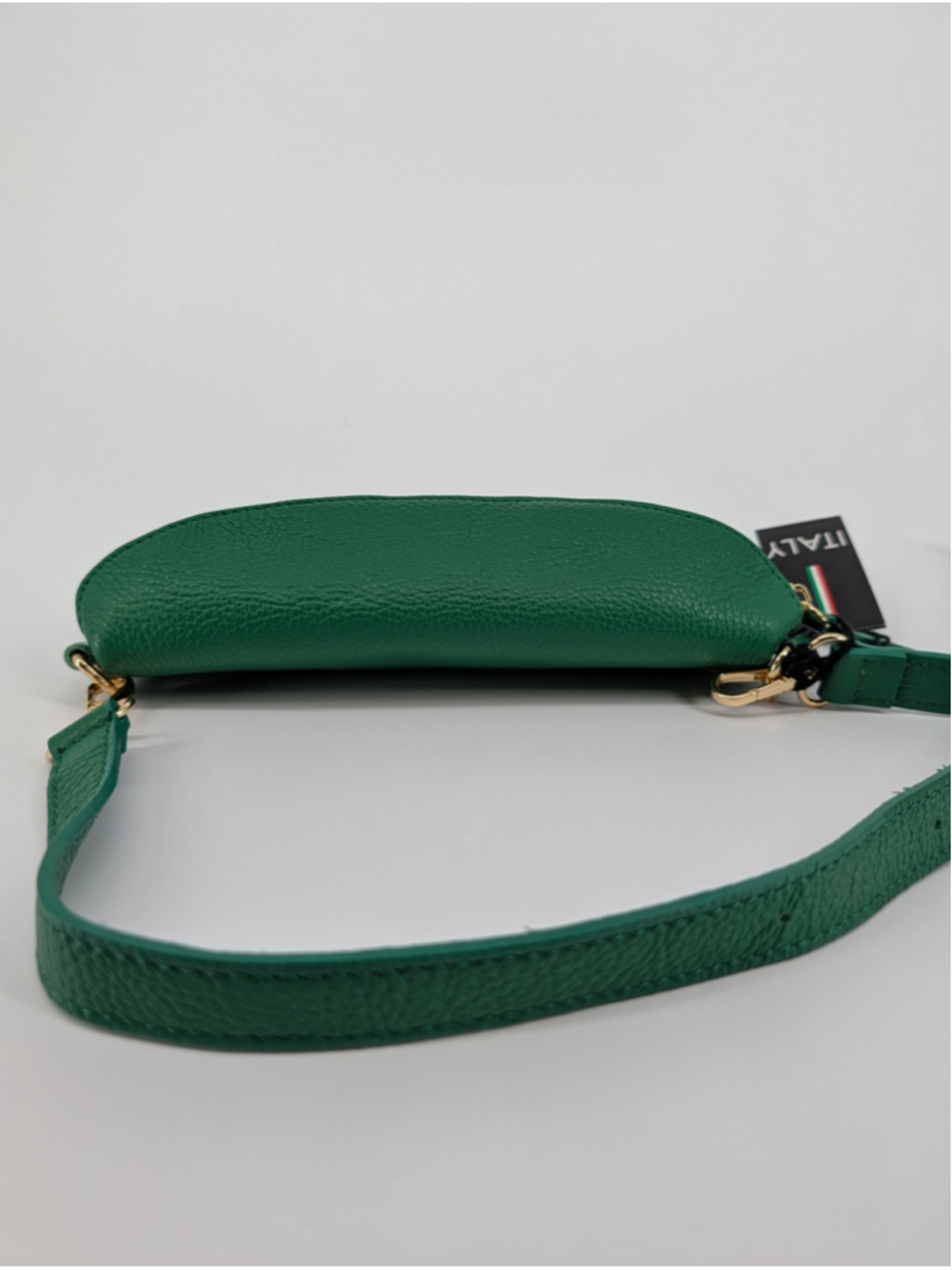 NWT Viola Castellani Green Italian Leather Belt Bag Fanny Pack Crossbody - Picture 3 of 13